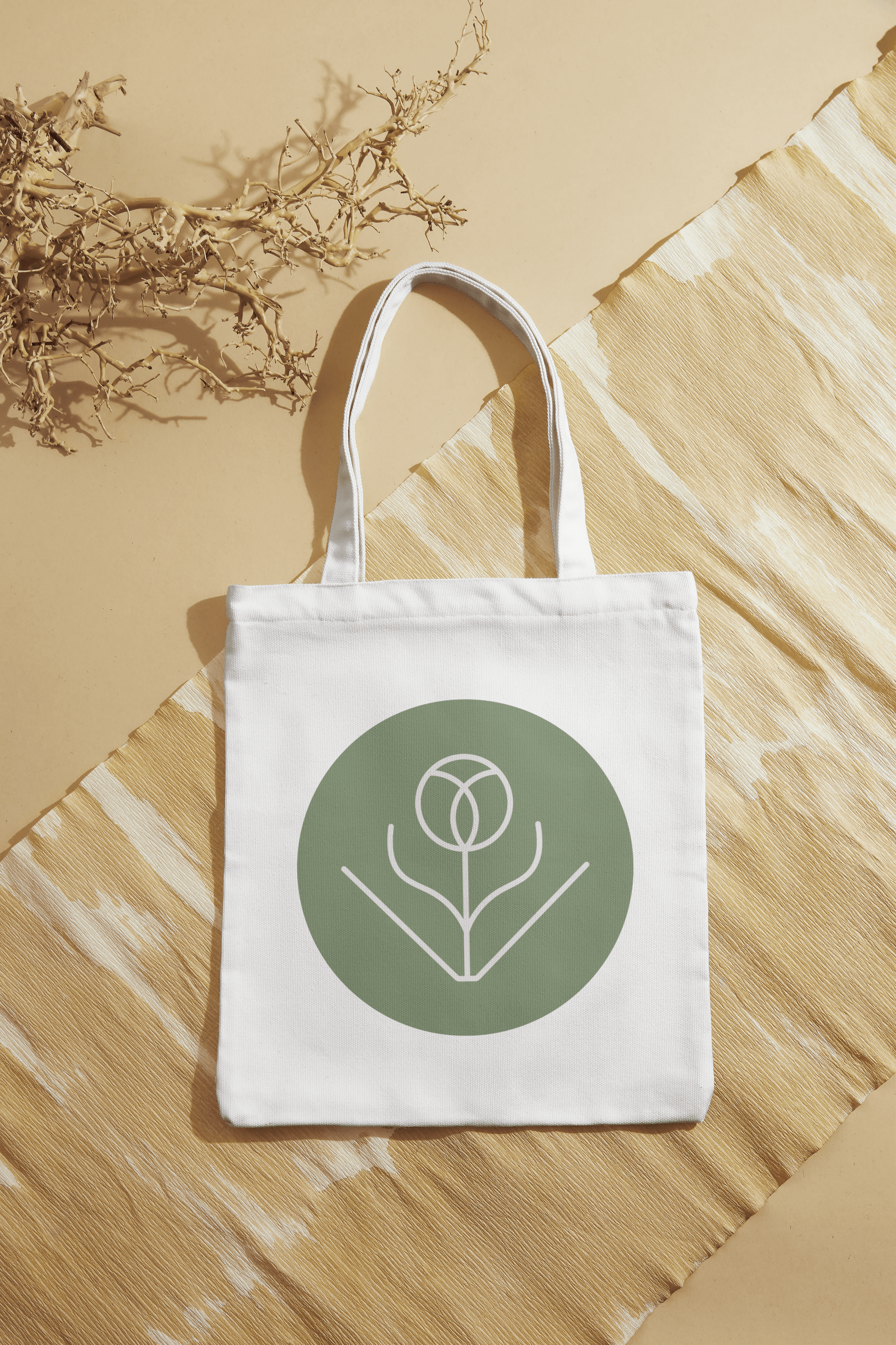 Branded tote bag