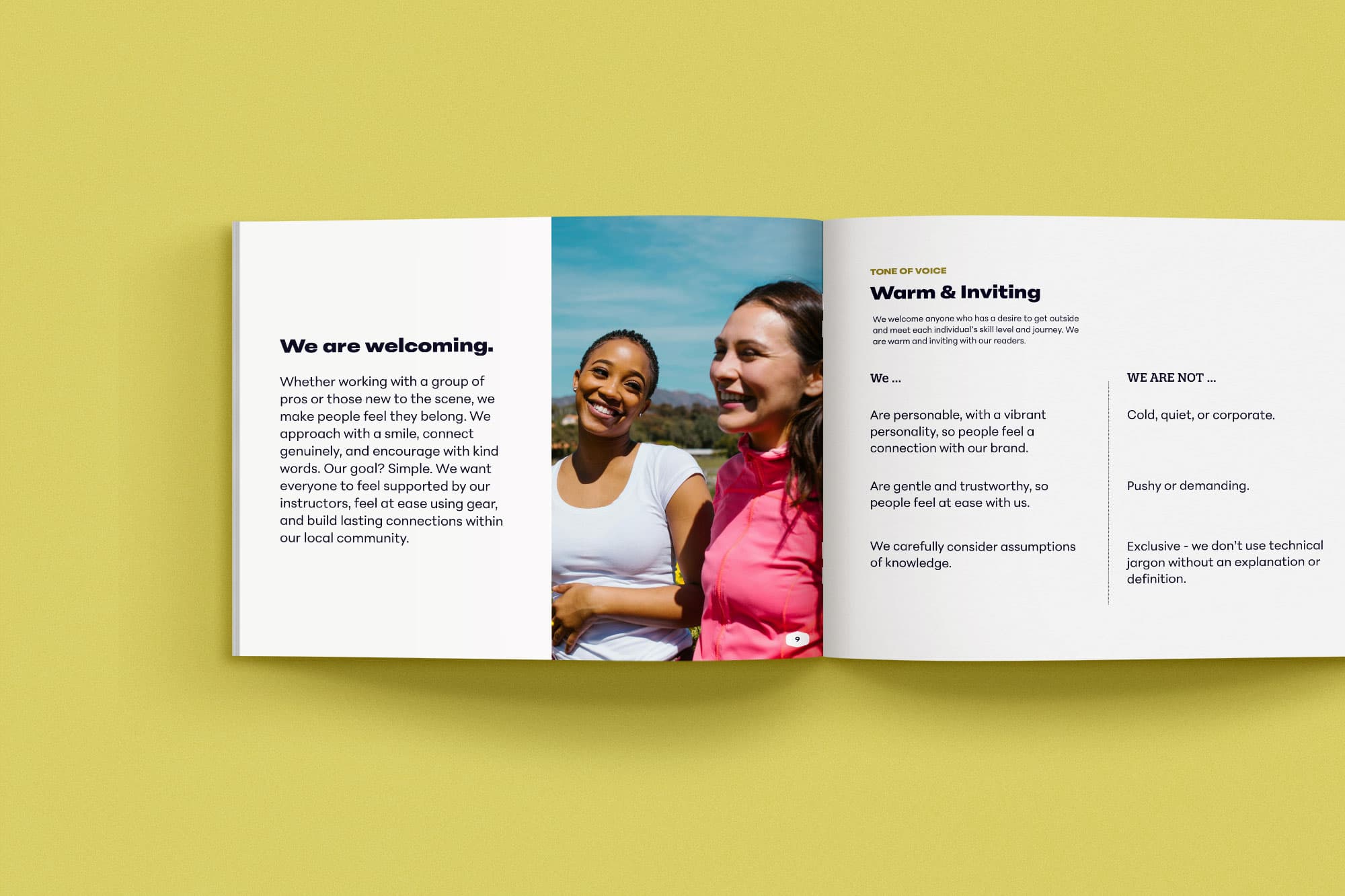 Forward Outdoor brand guide mockup